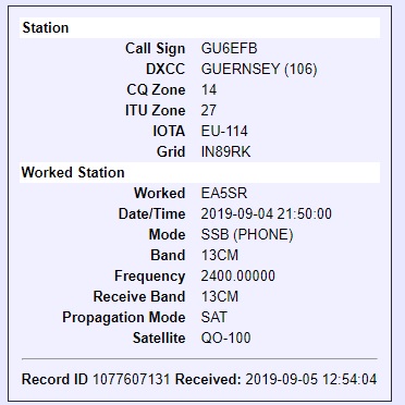 LOTW sat QSO